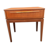 Scandinavian teak bedside table
