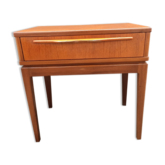 Scandinavian teak bedside table