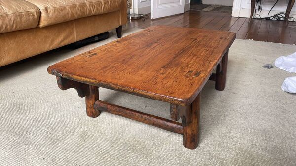 Table basse ancienne de Chine fin 19e.
