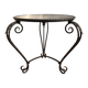 Petite table en fer forgé et miroir des années 50 - Spéciale petit espace
