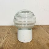 Vintage White Porcelain Wall Light, 1970s