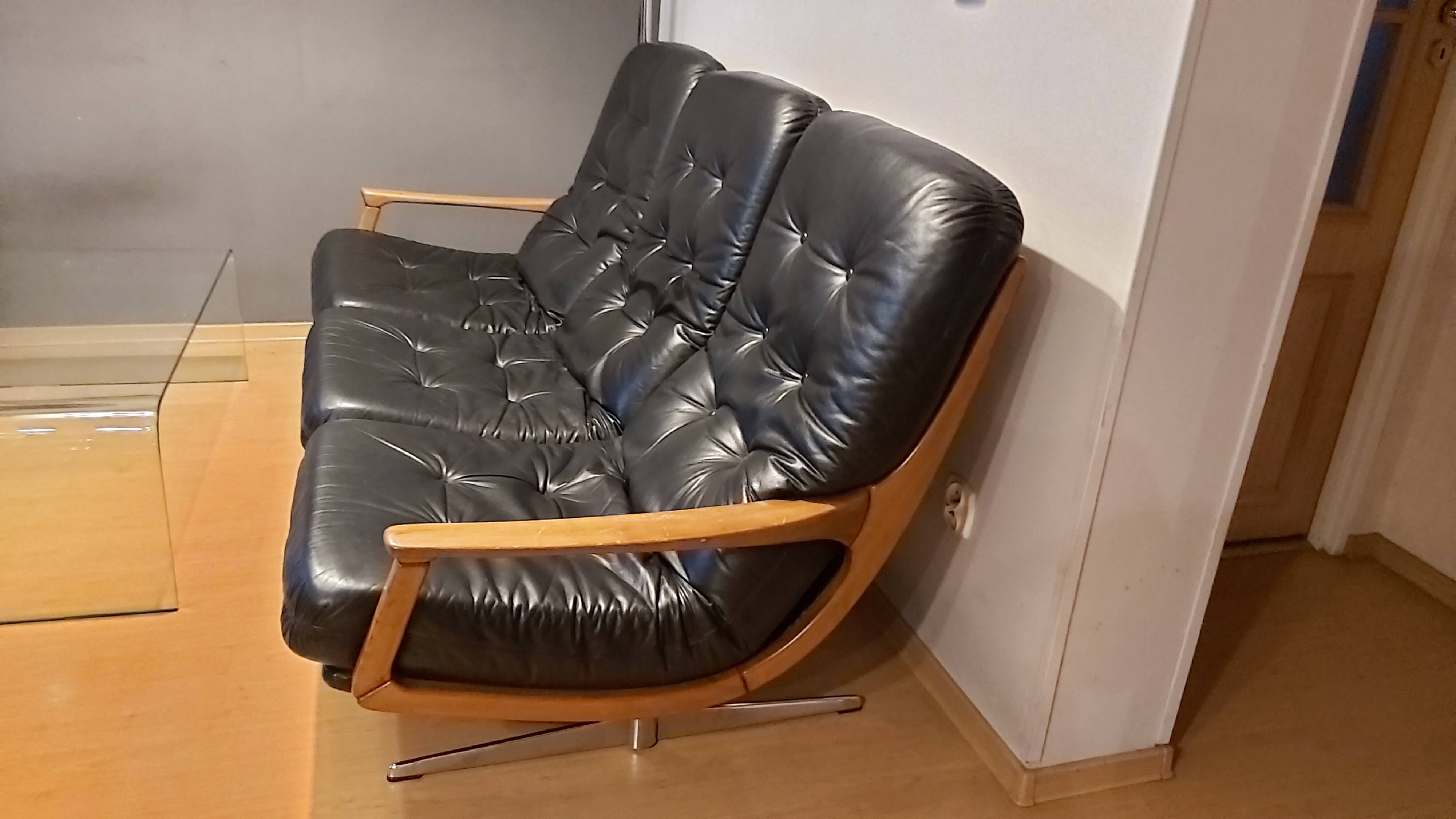 Vintage 3-seater sofa by E. Schmidt for Soloform