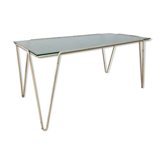 Vintage modern coffee table with hairpin legs, 1950s