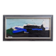 Mid-century modern "blue stream" vintage swedish abstract oil painting, framed, hans osswald