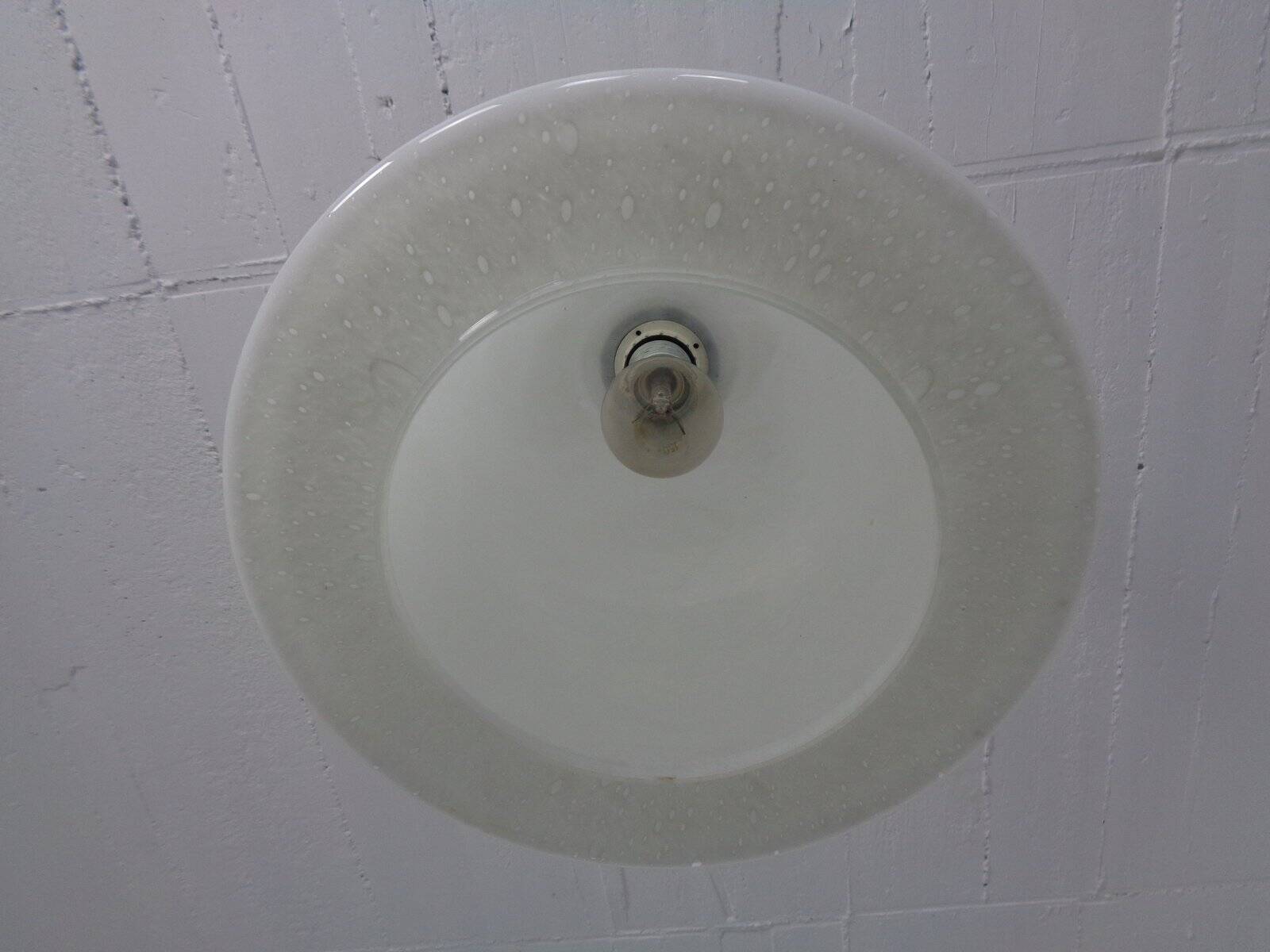 Glass ceiling lamp from Peill & Putzler, Germany, 1960s.