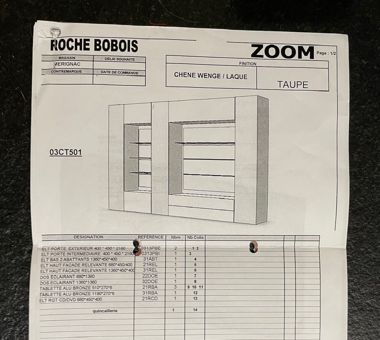 Composition Zoom Roche Bobois