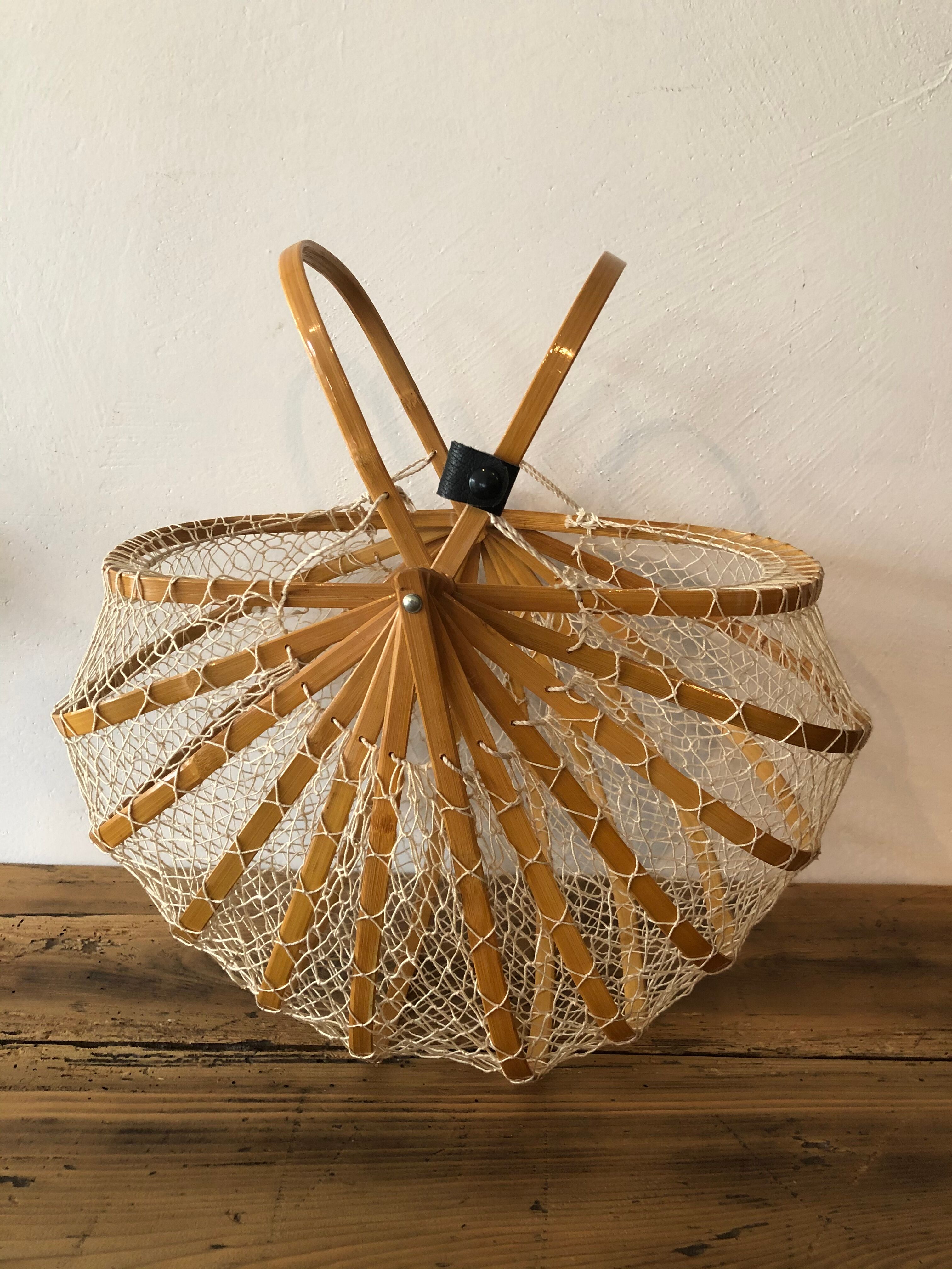 Vintage folding basket