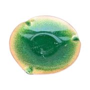 Enameled copper bowl plate, Germany, 1960s.