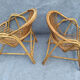 Pair of 1960 rattan armchairs