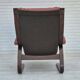 Années 1970, design scandinave, chaise longue, d'origine très bon état, cuir marron.