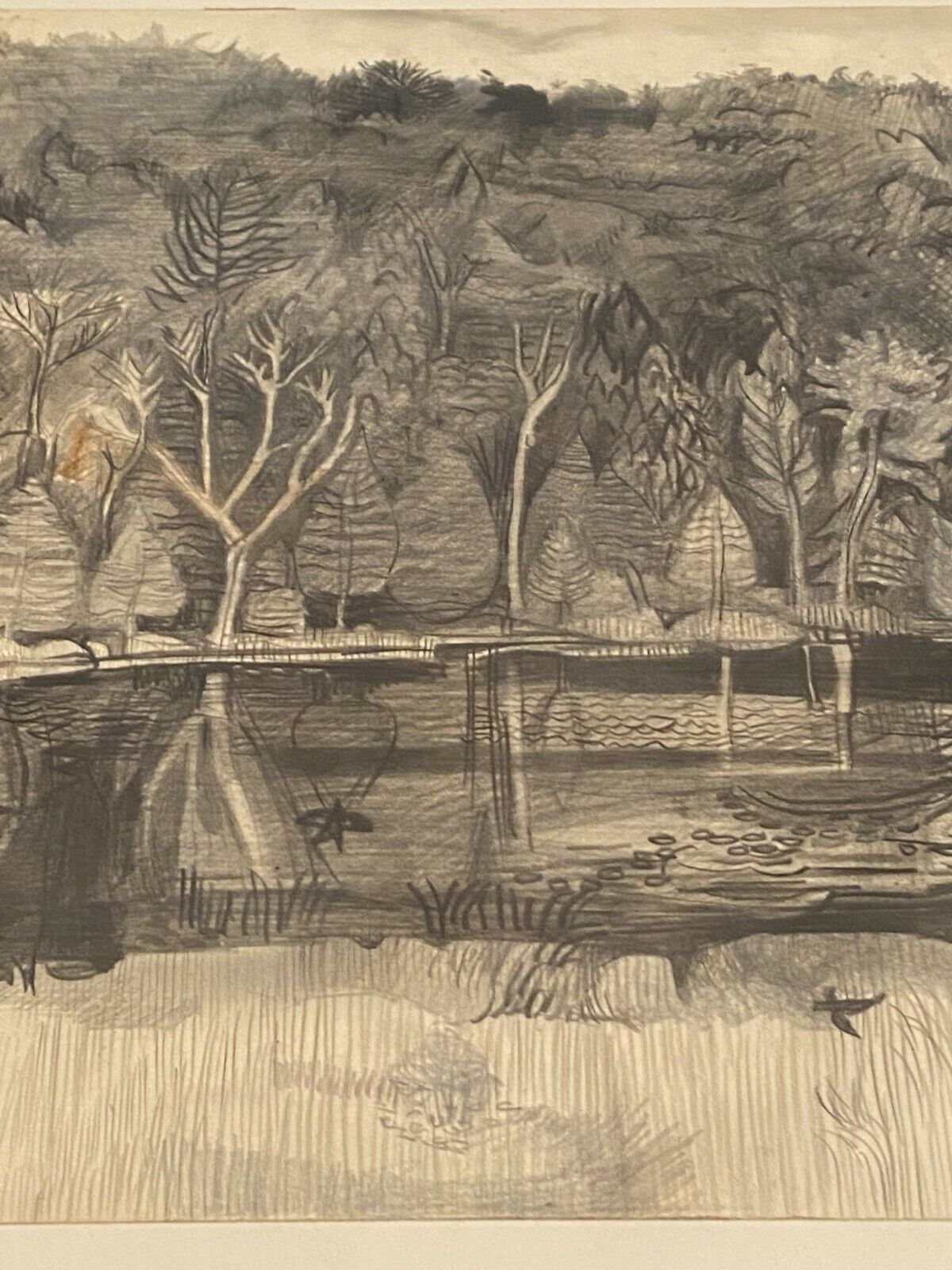 Original landscape drawing Vera Zilzer