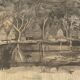 Original landscape drawing Vera Zilzer