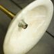 Floor lamp Gianfranco Frattini, metal gold and alabaster, Relco Milano