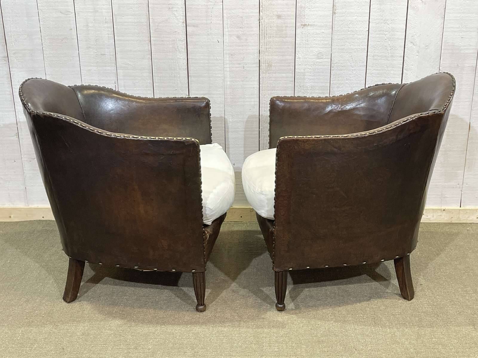 Art Deco period club lounge in leather and fabric seating