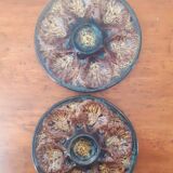 2 assiettes  à huitres Vallauris