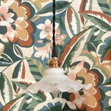 White opaline portable lamp