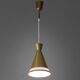 Pair of Scandinavian diabolo suspensions brass