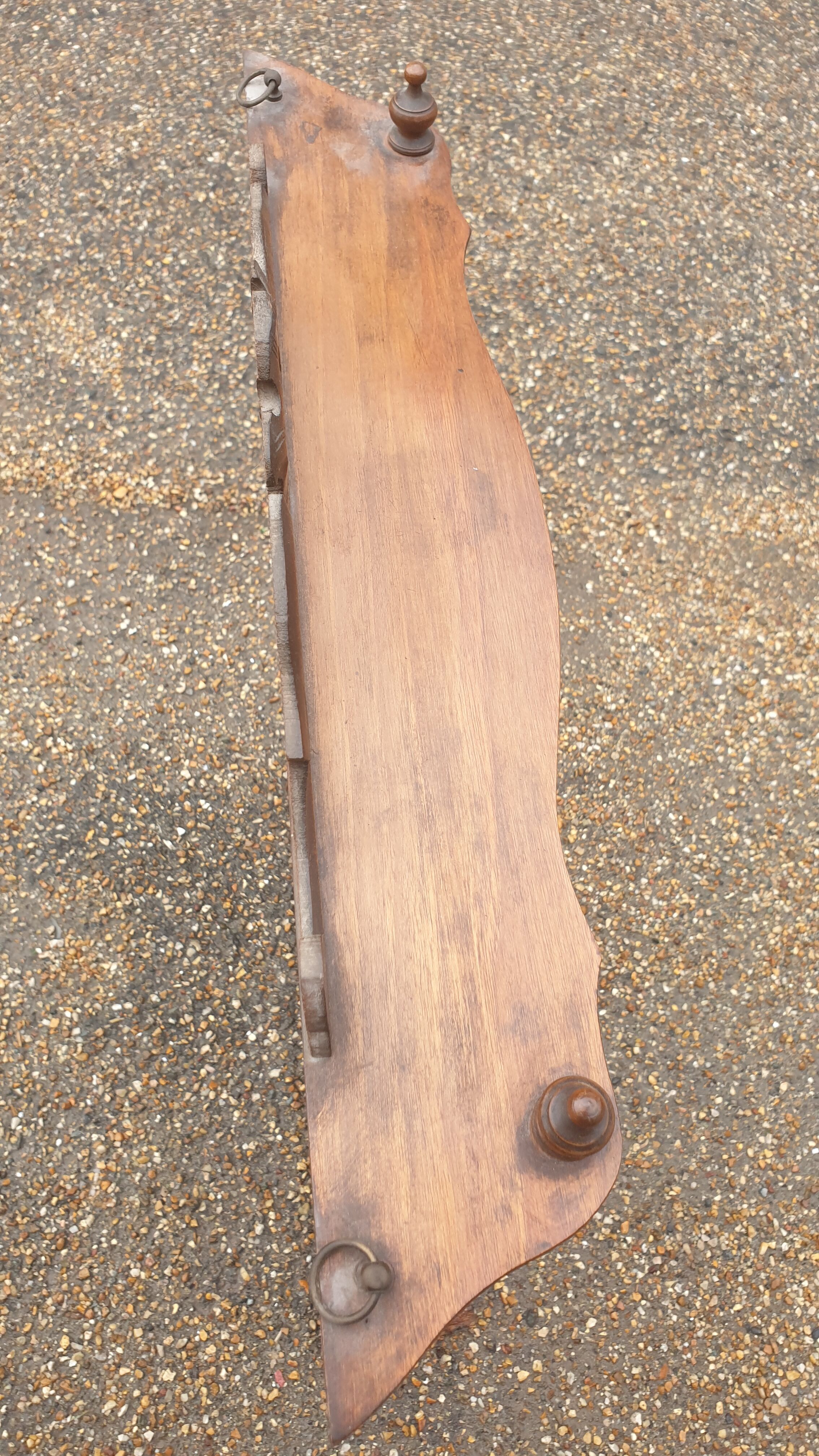 Wall shelf Napoleon III solid walnut