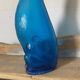 Carafe empoli chat bleu années 60-70