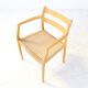 Oak Niels Møller model 67 papercord dining chair