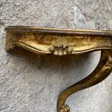 Golden Venetian wall lamp console
