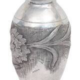 Art Nouveau pewter vase