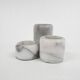 Set of three marble candle sticks, Italy 1970's