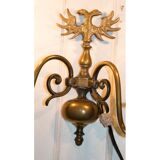 Brass applique with birds