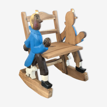 Chaise à bascule Tintin originale