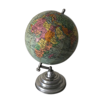 Globe terrestre Girard Barrere vintage 1960