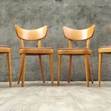 6 thonet chairs in blond wood