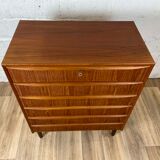 Scandinavian chest of drawers 6 drawers vintage teak, 60s