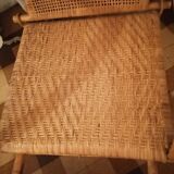 Wicker rattan chaise longue