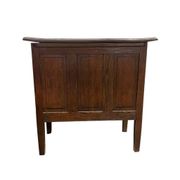Bureau vintage XL profond en bois massif