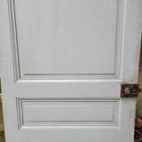 Old interior door from the end of the 19th century with locking system