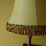 Alabaster lamp and gilt bronze, silk Lampshade