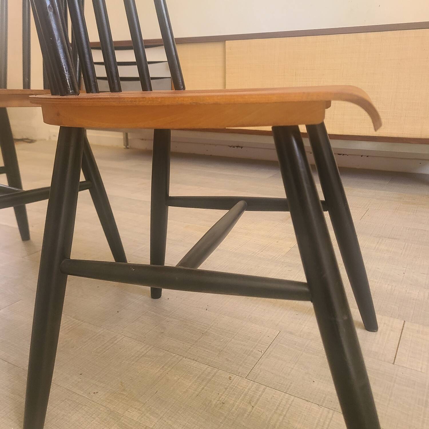 Fanett chairs design Ilmarii Tapiovaara vintage Scandinavian