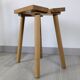 Nordic design wooden stool model ypperlig by ikea with a minimalist seat.