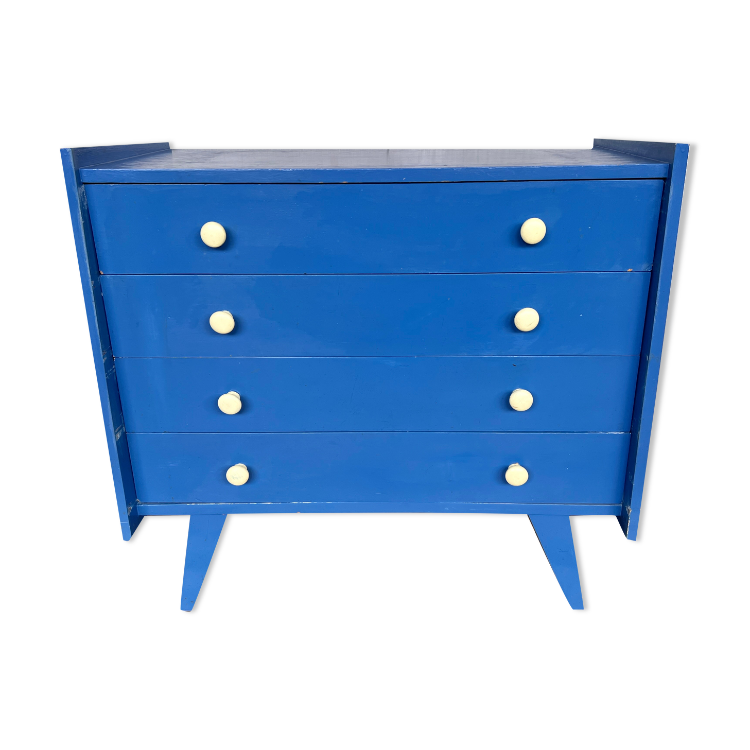 Commode semainier vintage ragpicker electric blue 1950