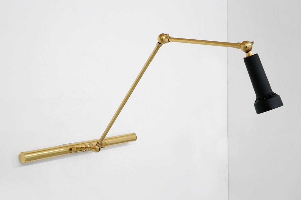 Arm wall lamp by Angelo Lelii for Arredoluce circa 1950