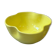 Bol céramique émaillée artisanal fleur trèfle pop jaune citron