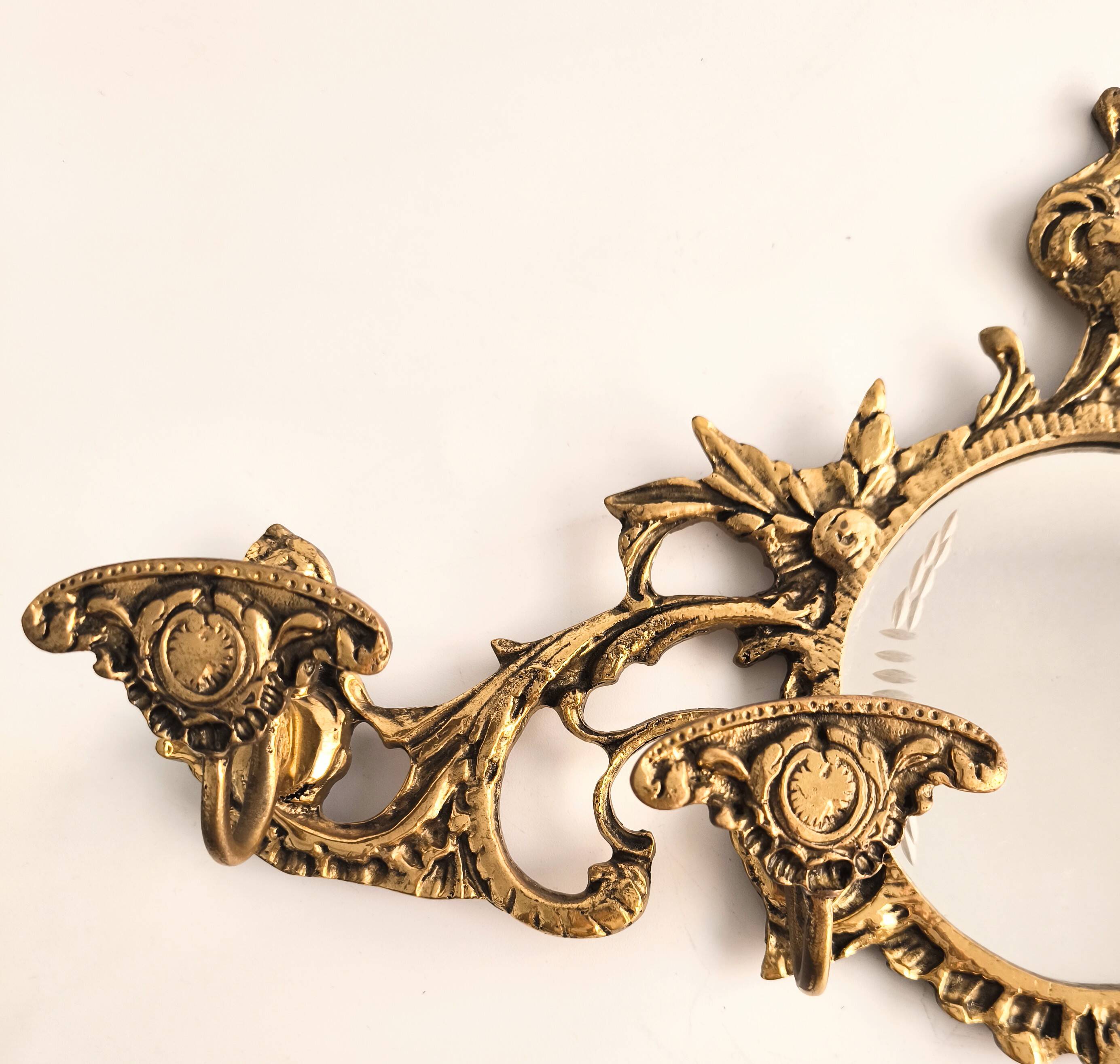 Porte-manteau espagnol en bronze des années 40