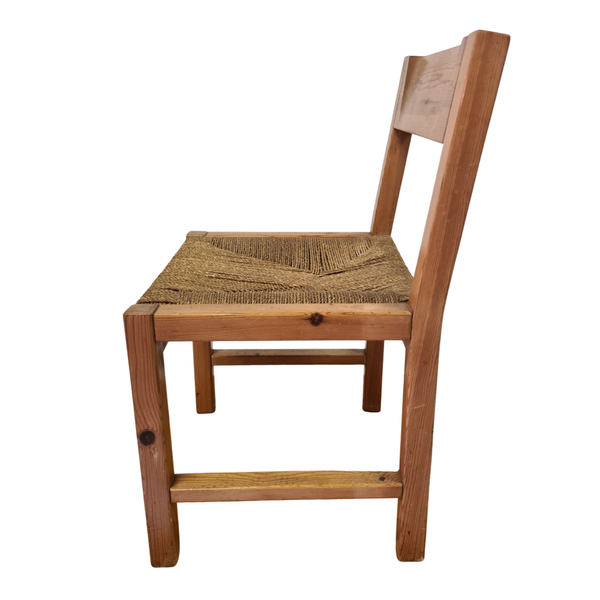 Ensemble de salle à manger compact en pin de petite maison, Suède Années 1960