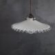 Suspension en opaline blanche