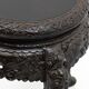 Chinese Qing Dynasty Carved Dragon Table, Ebonized Hardwood