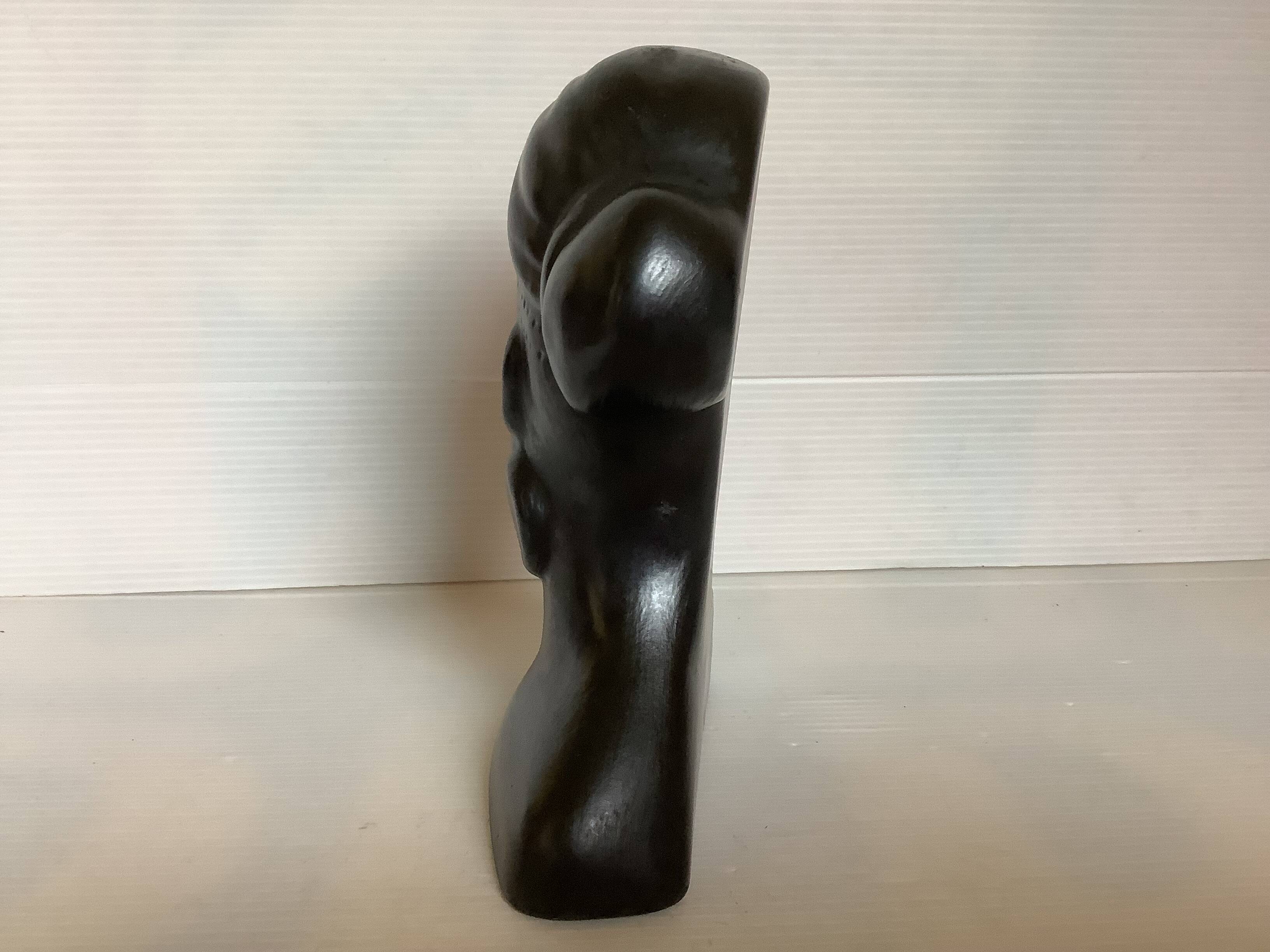 Antique bust of an African woman to stand or hang