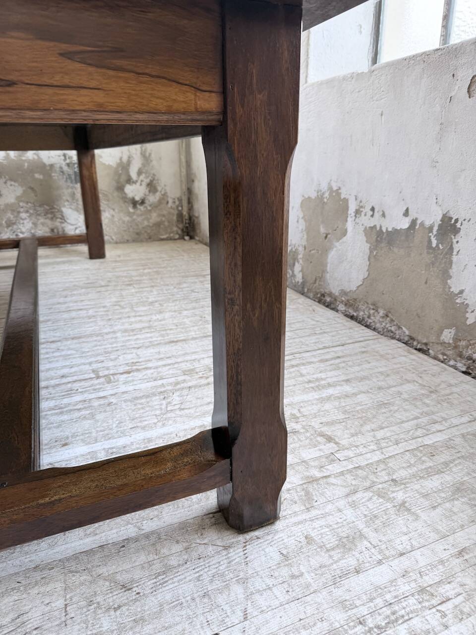 Table de ferme campagne noyer massif XL 250cm
