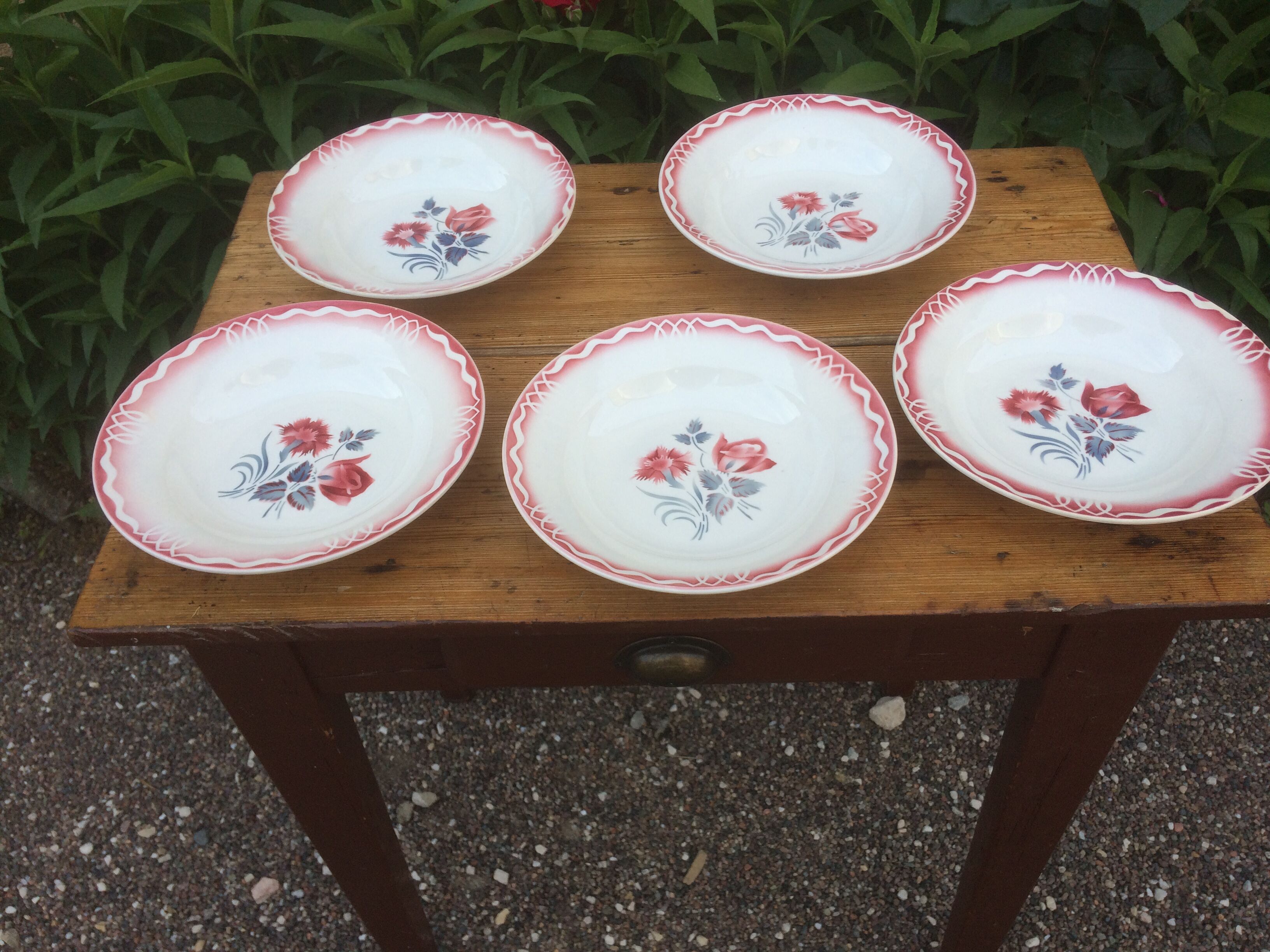 Sarreguemines 5 plates