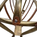 French Brass And Copper Design Magazine Holder, form around 1900