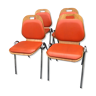 chairs SOUVIGNET PLI CHAIR year 70 orange